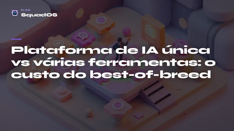 Plataforma de IA única vs várias ferramentas: o custo real do best-of-breed